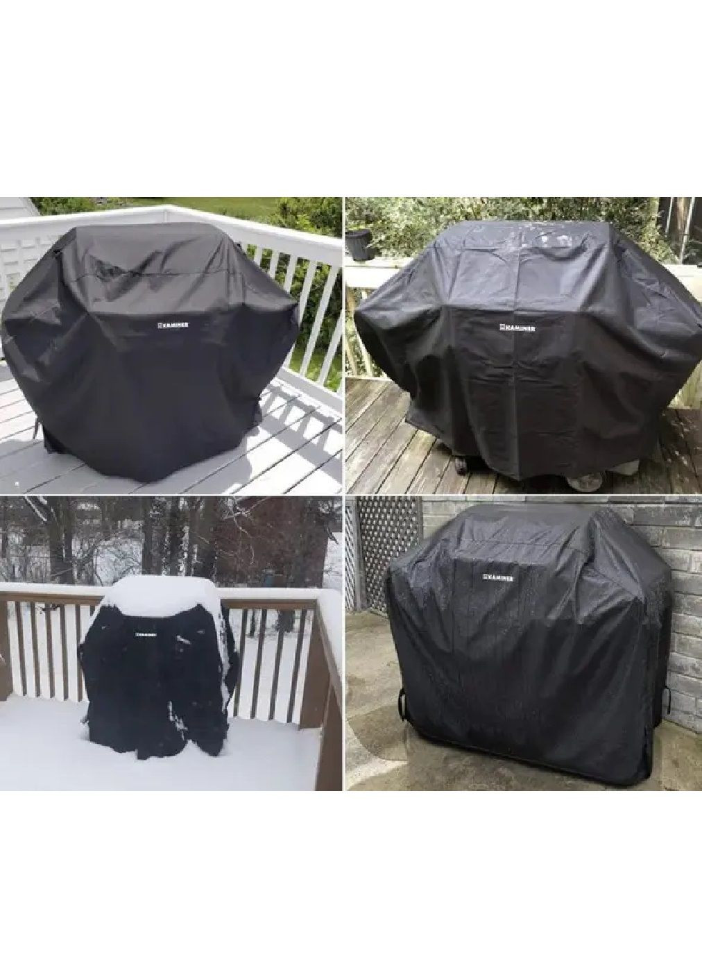 Защитный чехол накидка для садового гриля барбекю мангала защита от дождя пыли песка 100X60X95 см (477132-Prob) Черный Unbranded (294817221)