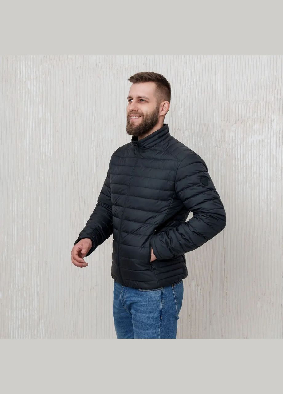 Черная демисезонная куртка мужская демисезонная большого размера SK