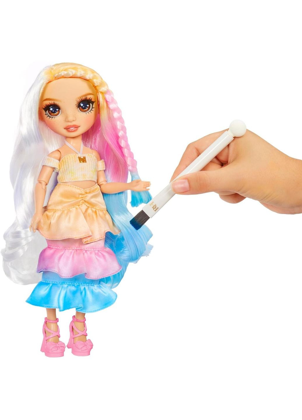 Лялька Watercolor and Create Tie Dye Brown Eyes Розфарбуй і створи сам Карі очі (507598) Rainbow High (342753860)