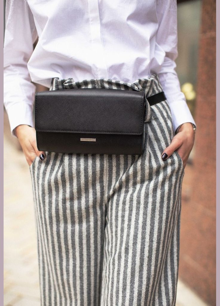 Жіноча шкіряна сумка-трансформер чорна Blackwood (A-026489) BlankNote (327874358)