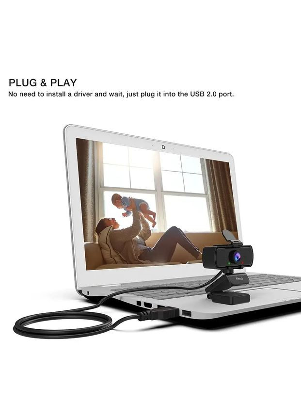 Вебкамера K420 для комп'ютера з мікрофоном і штативом триногою Fifine (300524014)