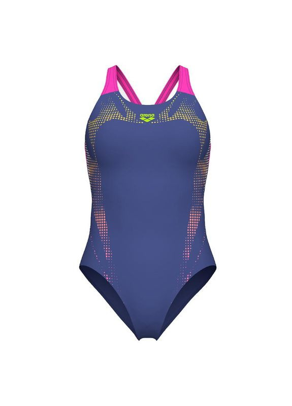 Комбінований демісезонний купальник жіночий spider web swimsuit v back (007988-890) 42 Arena