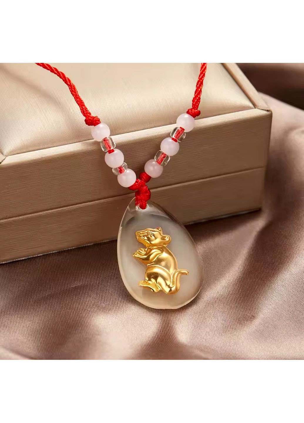 Фосфорная светящаяся подвеска - четки с китайскими знаками зодиака КРЫСЫ No Brand (306717394)