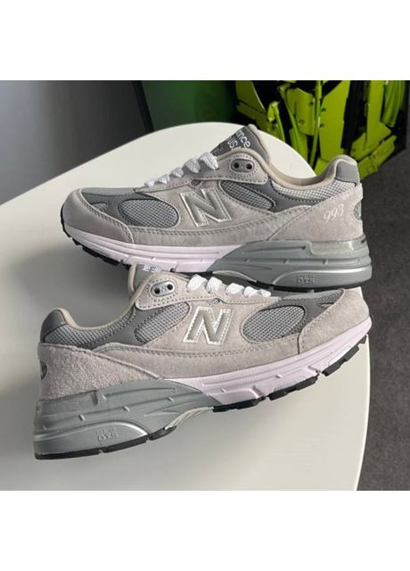 Кроссовки женские New Balance 993 MiUSA Grey | Нью Беланс 993 серые No Brand серые демисезоны (361667999)