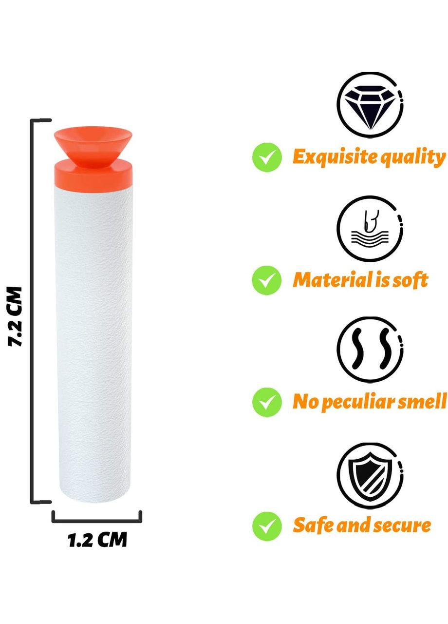 Патроны с присосками для NERF Игрушки стрелы боеприпасы для бластеров Нерф EKIND Suction Foam Darts Glow at Dark 10шт. Hasbro (365251500)