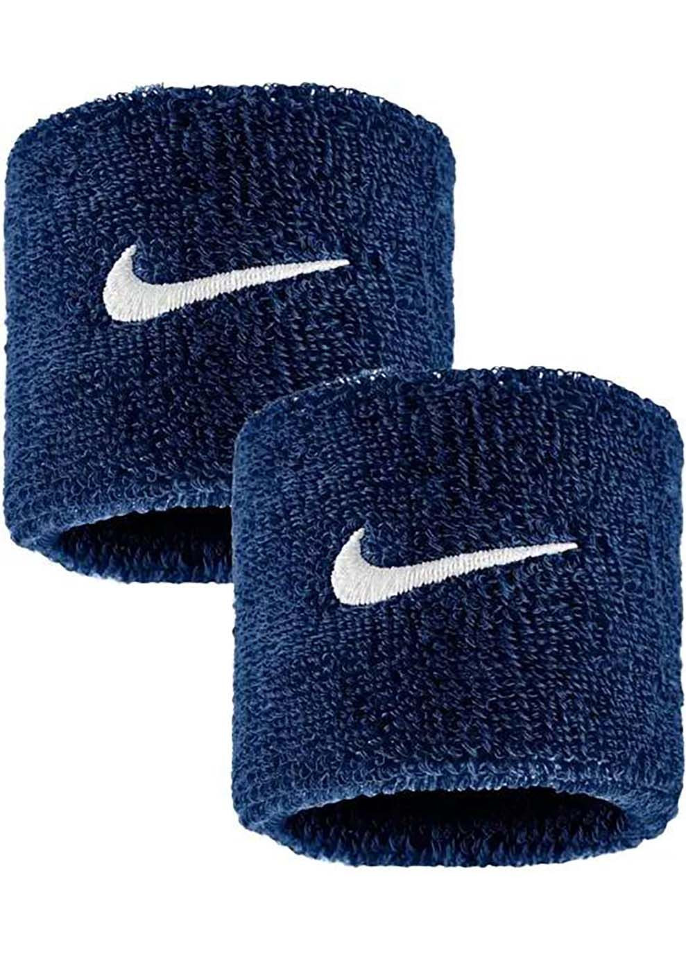 Напульсники SWOOSH CLASSIC WRISTBANDS 2PK синий Универсальные Nike (367599415)