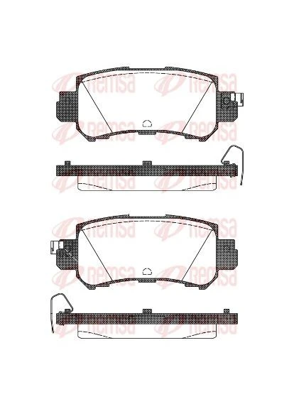 Колодки тормозные дисковые ЗАДН MAZDA CX-5 (KE, GH) 2.5 2011.11-2017.02 RS 1507.00 Remsa (354336274)