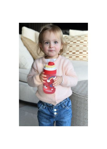 Пляшка для води (11-04060) Kambukka Lagoon kids Love Birds 400 мл рожева (369881898)