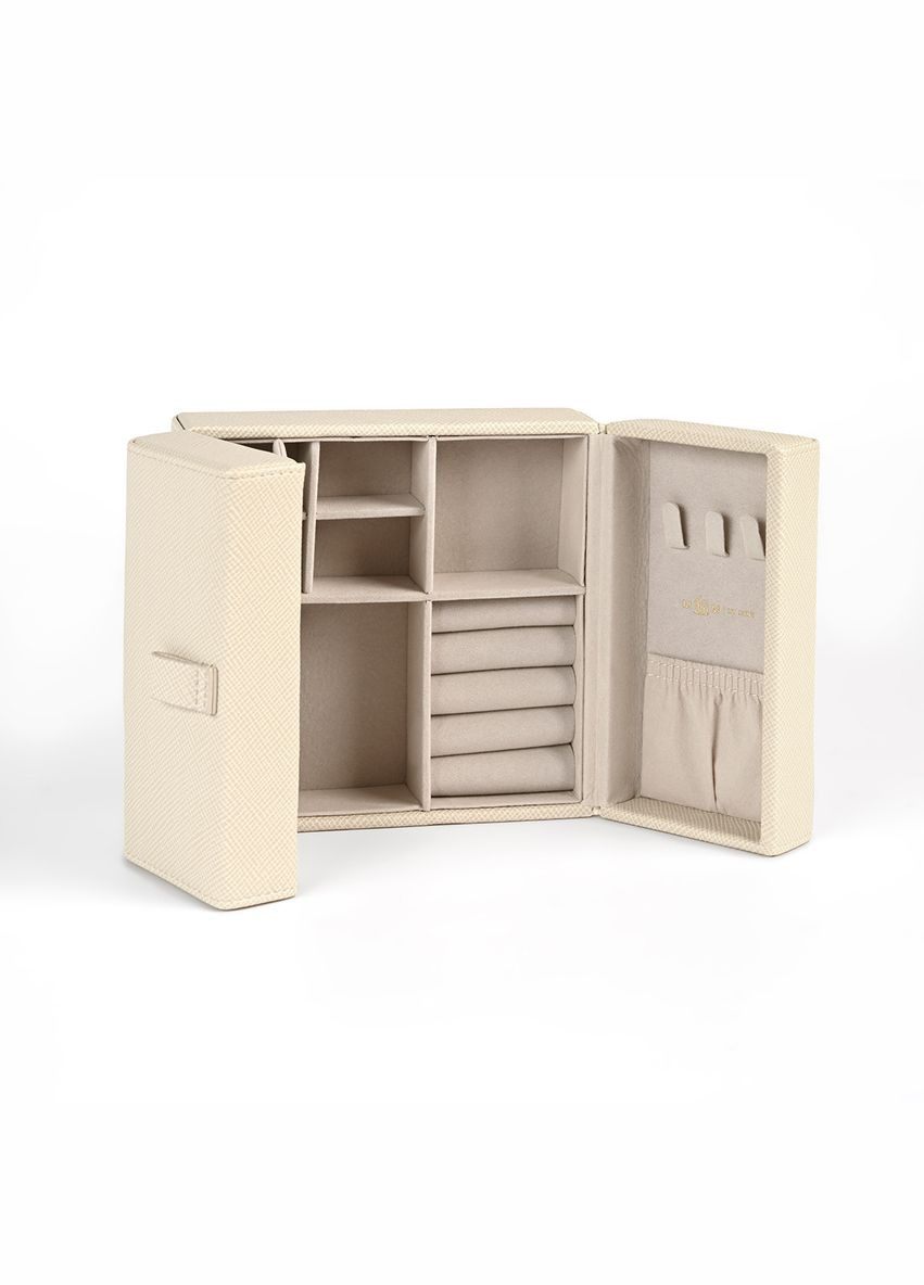 Органайзер для украшений MY HOME "ПЕКТОРАЛЬ" 15х15х6.8 см (FH-51 BEIGE) МВМ (363256467)