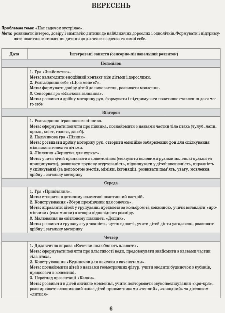 Інтегрований перспективно-календарний план. Ранній вік. Осінь О134160У 9786170948274 РАНОК (302082875)