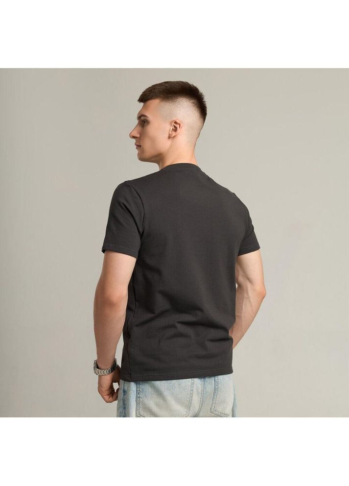 Графітова базова футболка з коротким рукавом Vakko