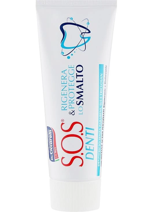 Зубная паста "Восстановление и укрепление зубной эмали" SOS Denti Enamel Repair 75ml (899793-61346) Pasta del Capitano (368630671)