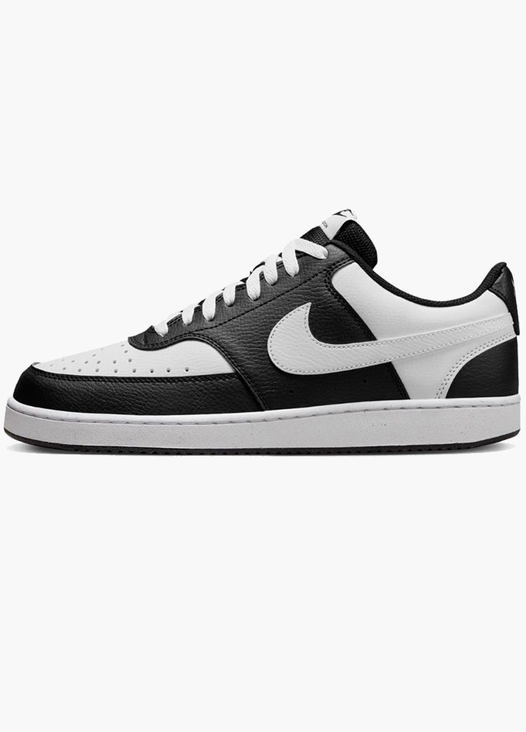 Білі кросівки чоловічі court vision lo white/black hm9862-001 Nike