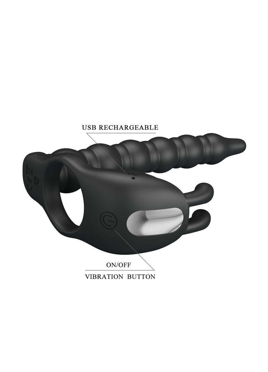 Насадка на член - Pretty Love Blackney Vibrating Enhacer Black LyBaile (361433407)