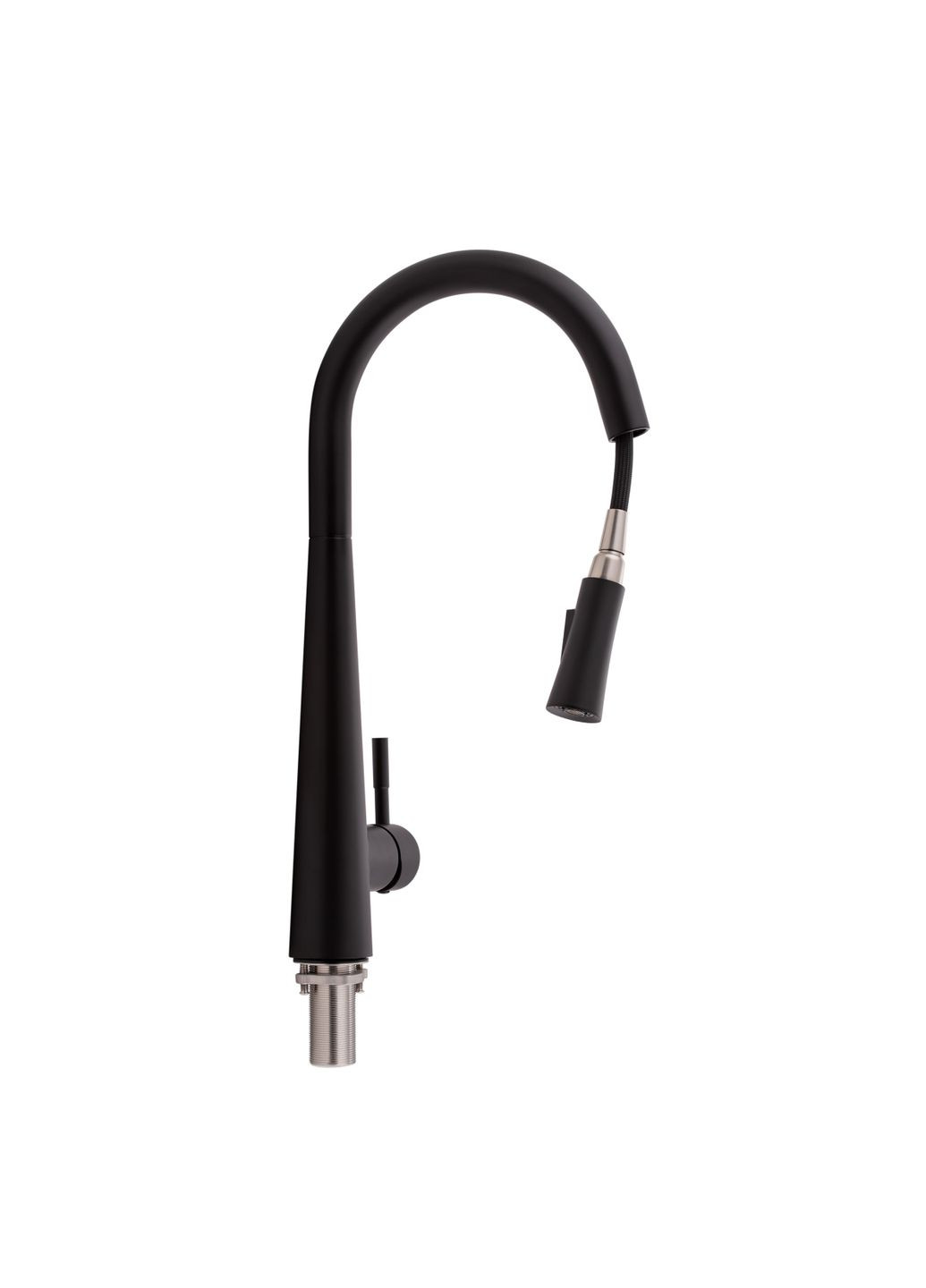 Смеситель для кухни Evicka с выдвижным изливом QTEVI9135103UB Black Matt Qtap 9135103UB (322069705)