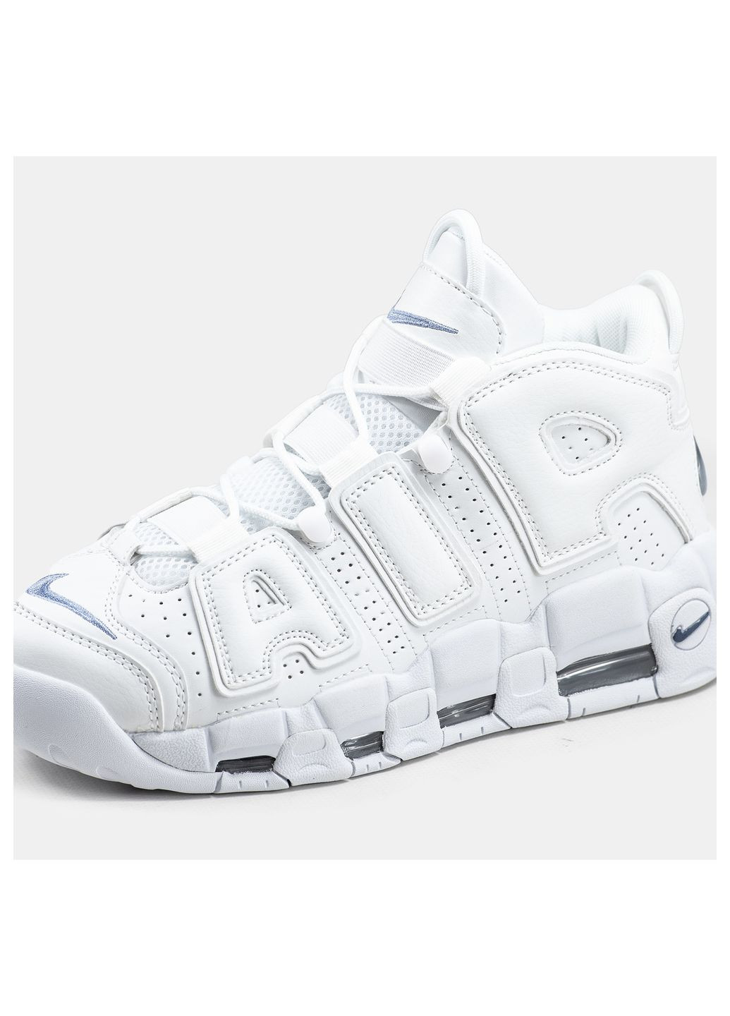 Белые демисезонные кроссовки мужские Nike Uptempo White