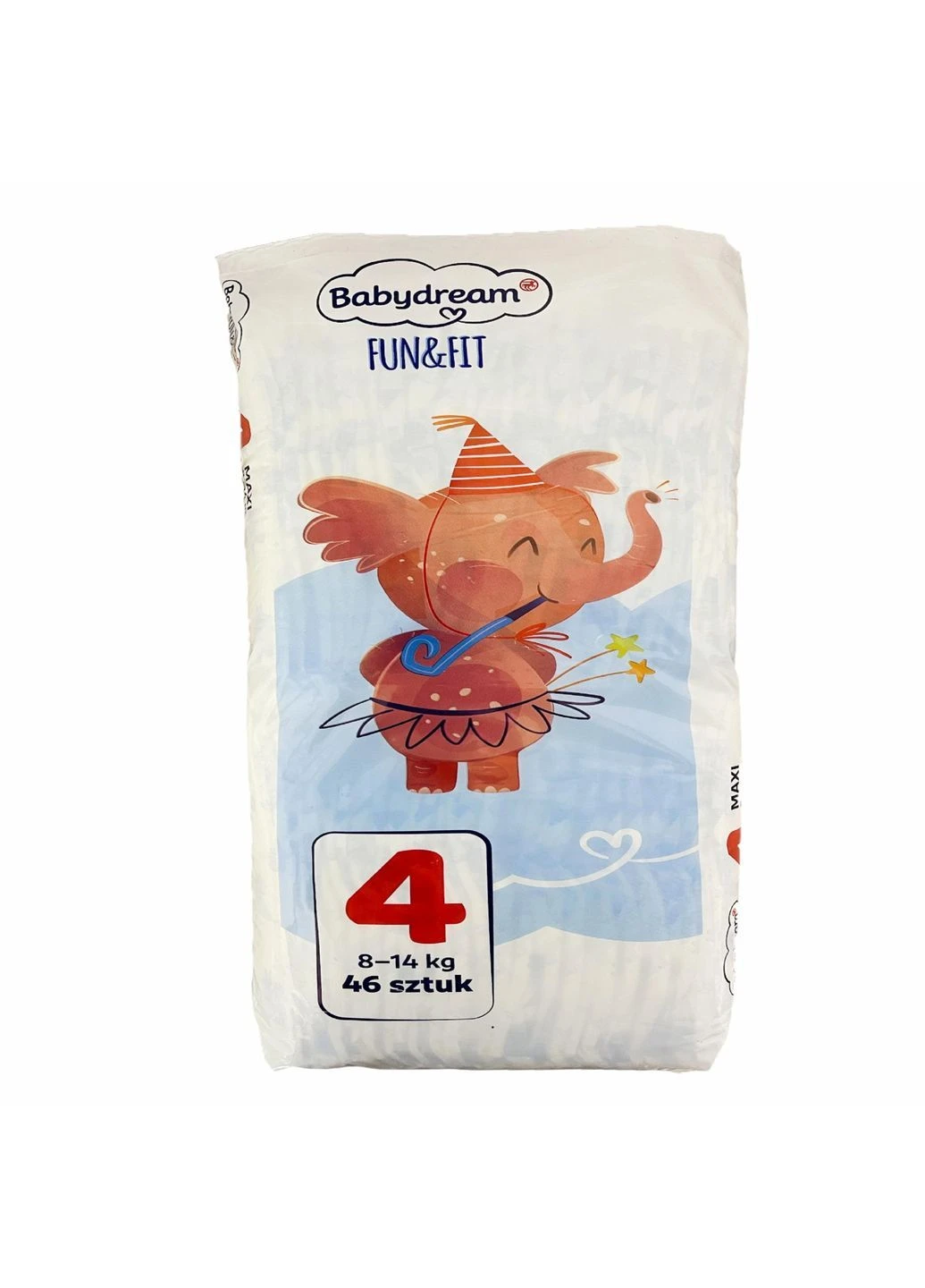 Підгузники FUN&FIT 4 Maxi 8-14 кг 46 шт (122173694) Babydream (387576691)