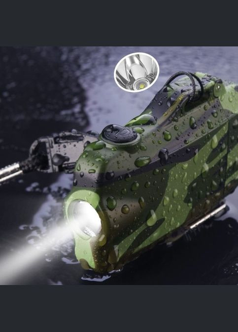 Электрическая зажигалка DRAGON WARIOR влагостойкая с фонариком 2мя плазменными дугами цвет Зелений Dom (293275134)