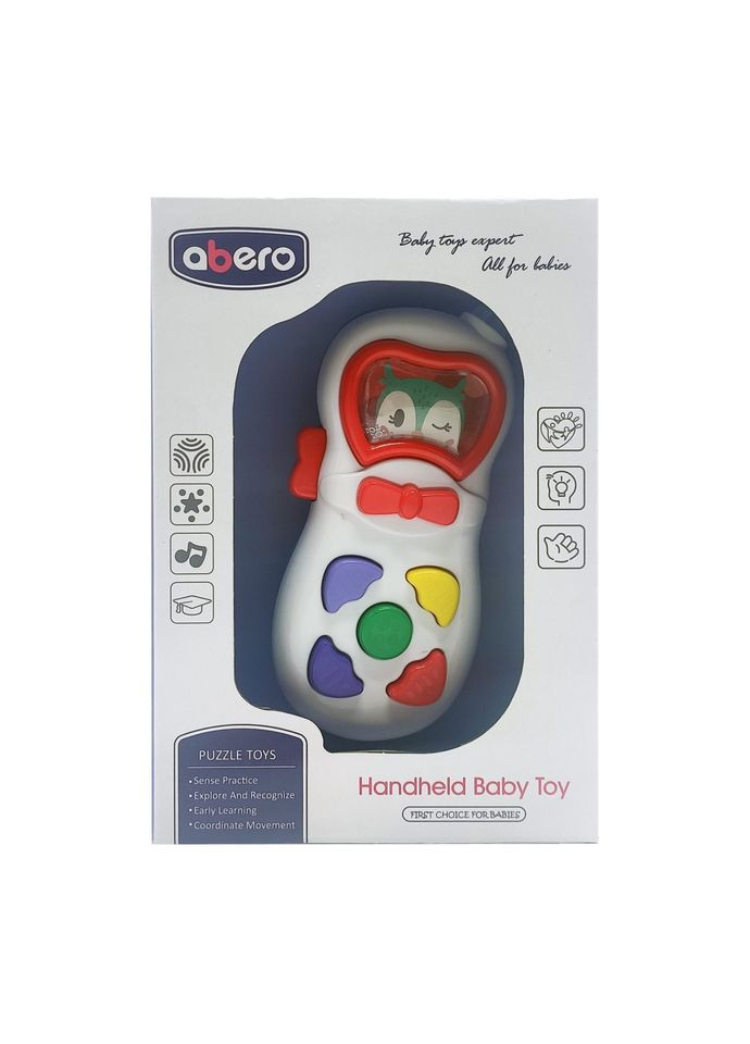 Развивающая музыкальная игрушка QX-9117 Детский мобильный телефон с звуковыми эффектами на батарейках ( ) No Brand (333943825)