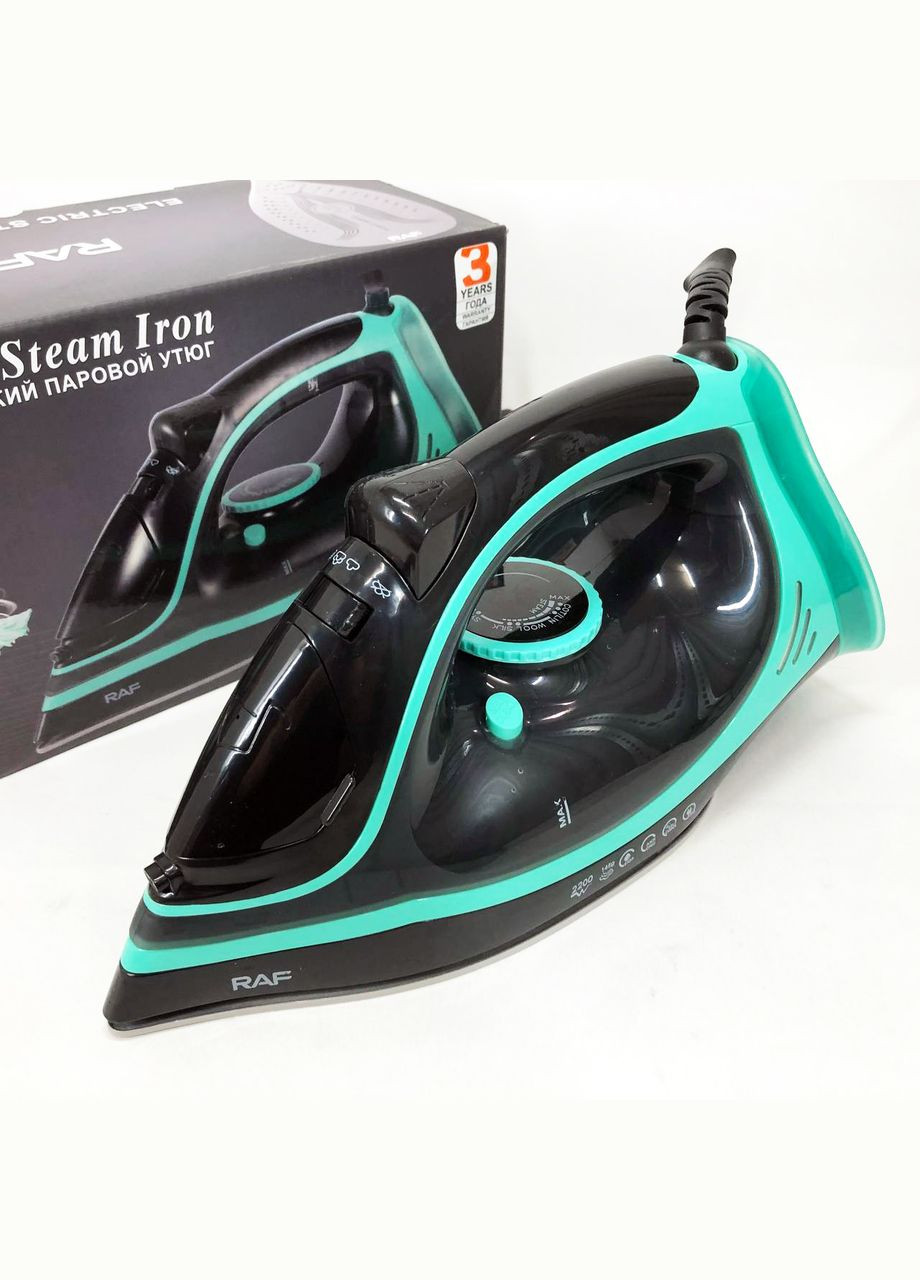 Утюг паровой R.1250 с керамической подошвой и функцией самоочистки 2200 Вт. Цвет: синий RAF (364664916)