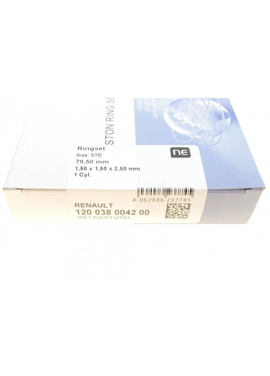 Кільця поршневі Renault Megane/Laguna/Kangoo 1.6 16V 01- (79.50mm/STD) (1.5-1.5-2.5) = 89 120 038 0042 00 UA63 No Brand (339653102)