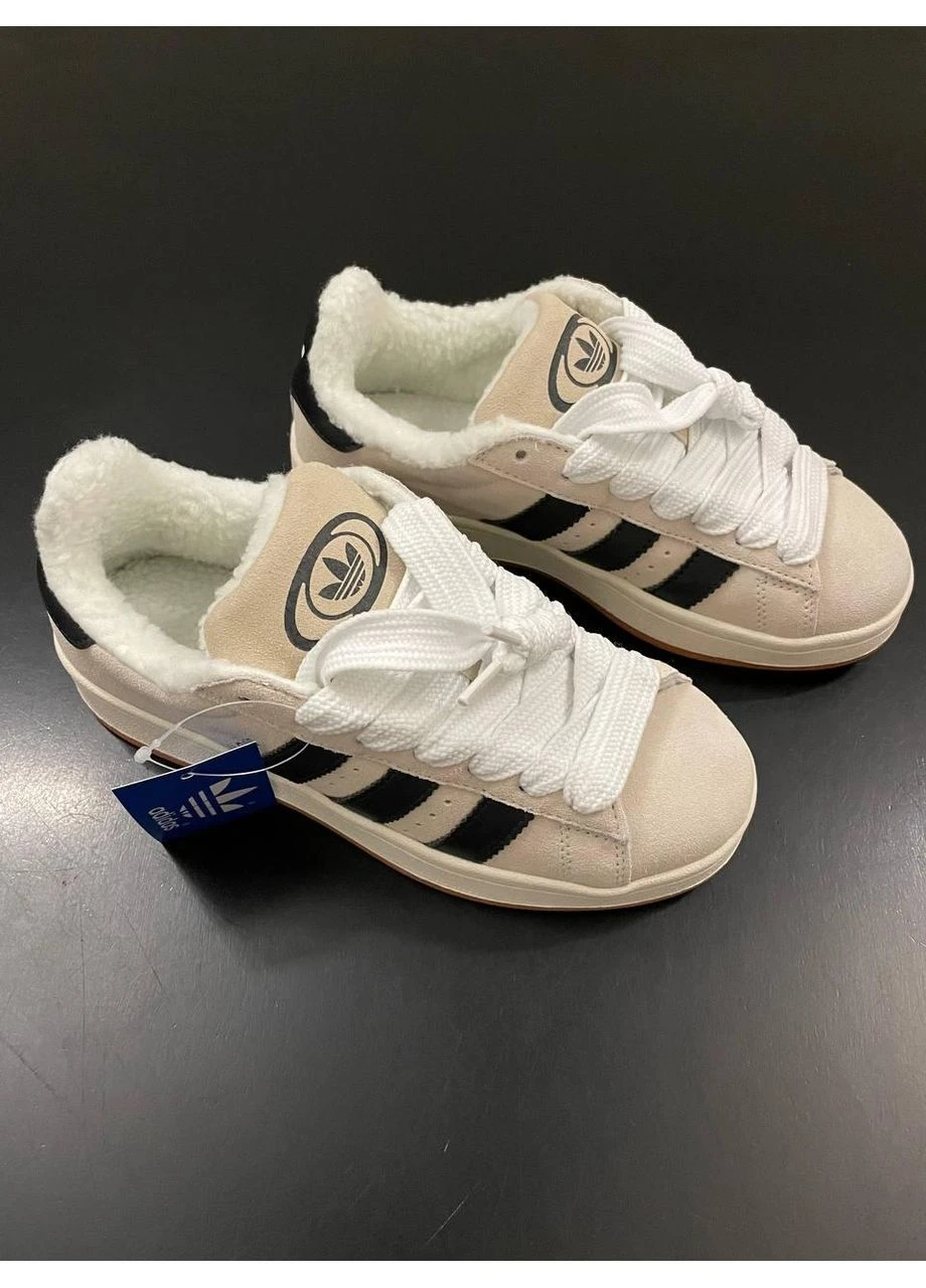 КРОСІВКИ ЖІНОЧІ ADIDAS CAMPUS 00S GREY BLACK WINTER АДІДАС КАМПУС No Brand сірі зими (368647078)