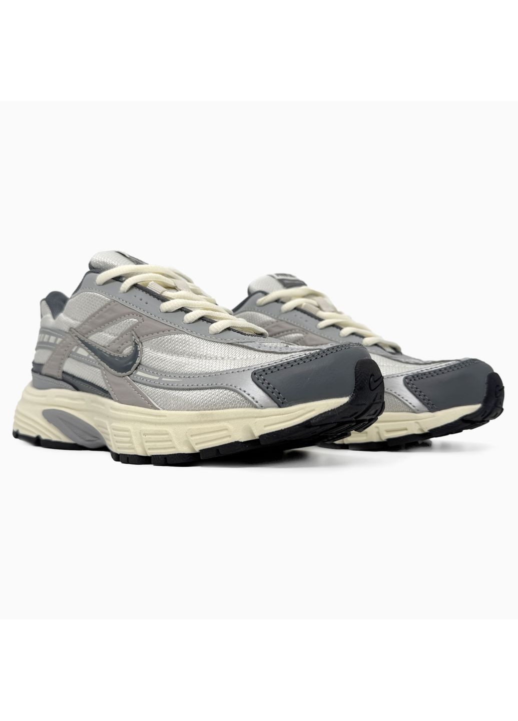 КРОССОВКИ ЖЕНСКИЕ NIKE INITIATOR BEIGE / GREY НАЙК ИНИТАТОР No Brand серые демисезоны (368647045)