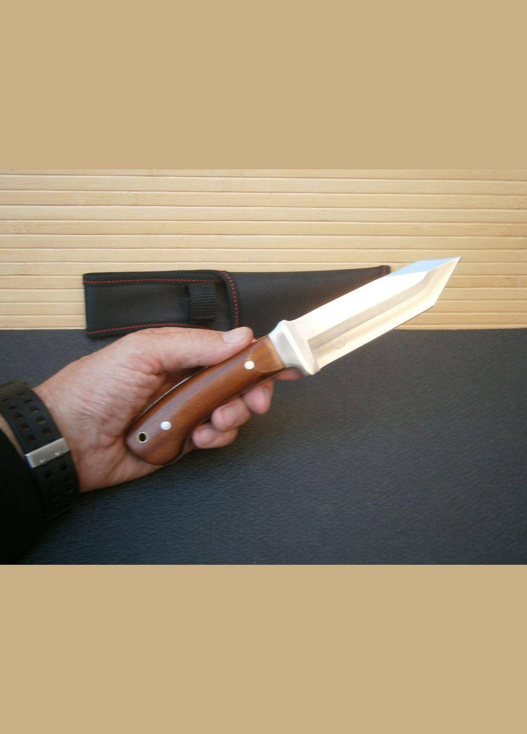 Ніж туристичний Columbia 3195 US Тanto в чохлі 23 см Buck (302391751)