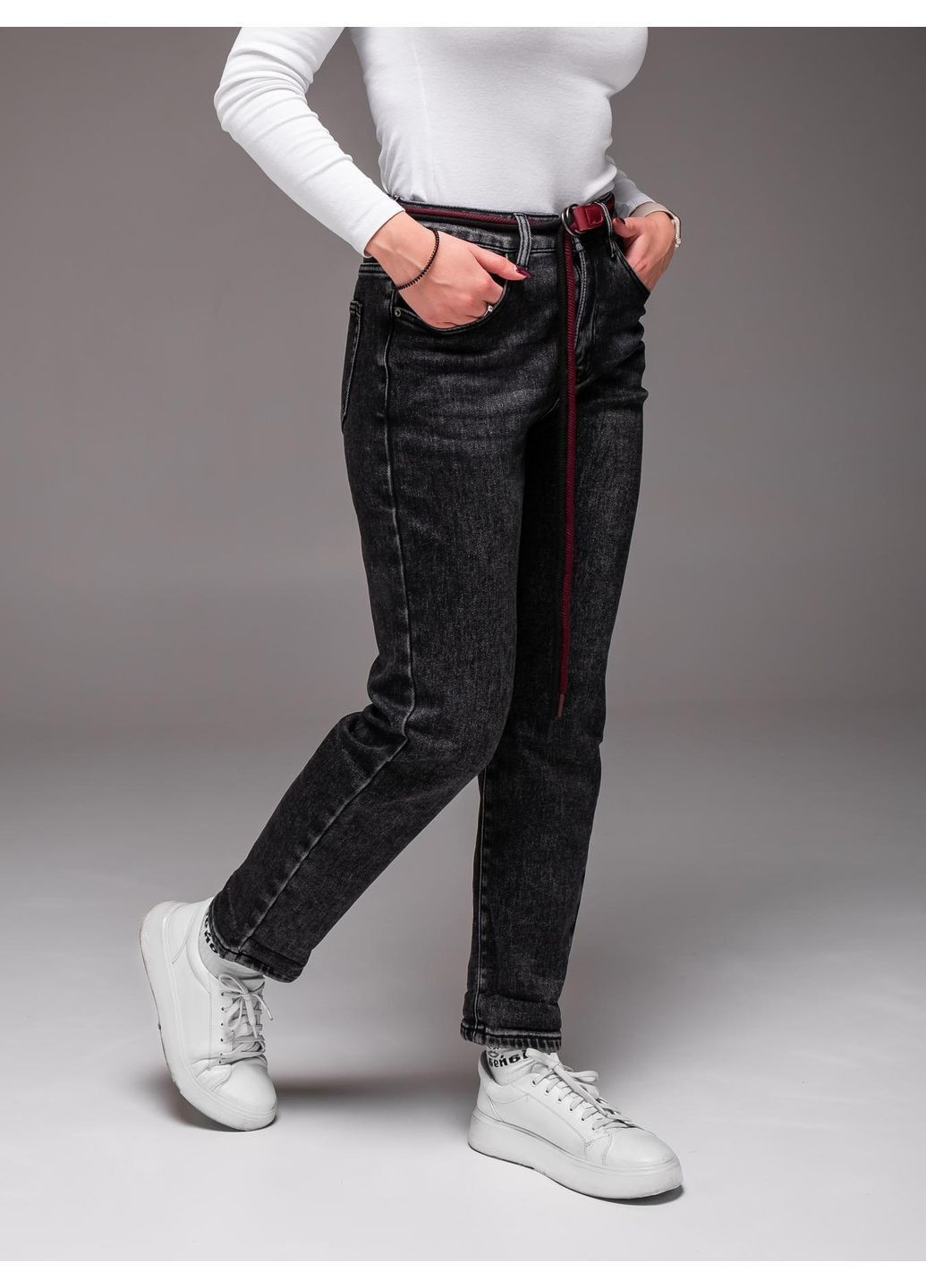 Джинсы женские утепленные No Brand - (369608311)