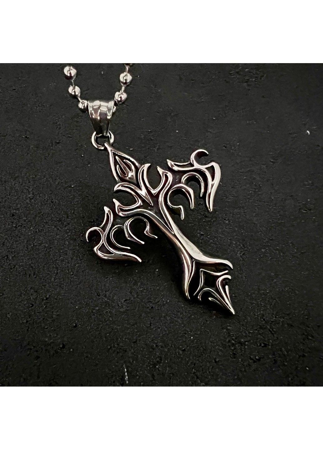 Готичний панк хрестик з нержавіючої медичної сталі PSC-044 No Brand (299340086)