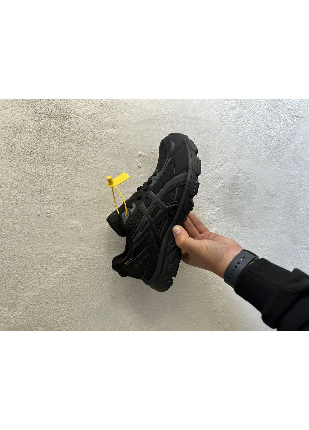 КРОССОВКИ ЖЕНСКИЕ ASICS GEL-VENTURE 6 BLACK GORE-TEX АСИКС ГЕЛЬ ВЕНТУРЕ 6 No Brand чёрные демисезоны (368868422)