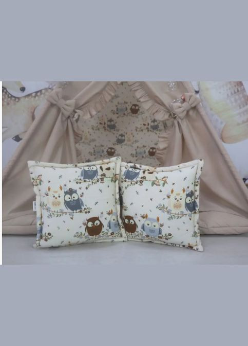 Дитячий Вігвам Совуня . Повний комплект(+коврик +подушки) No Brand (304536586)