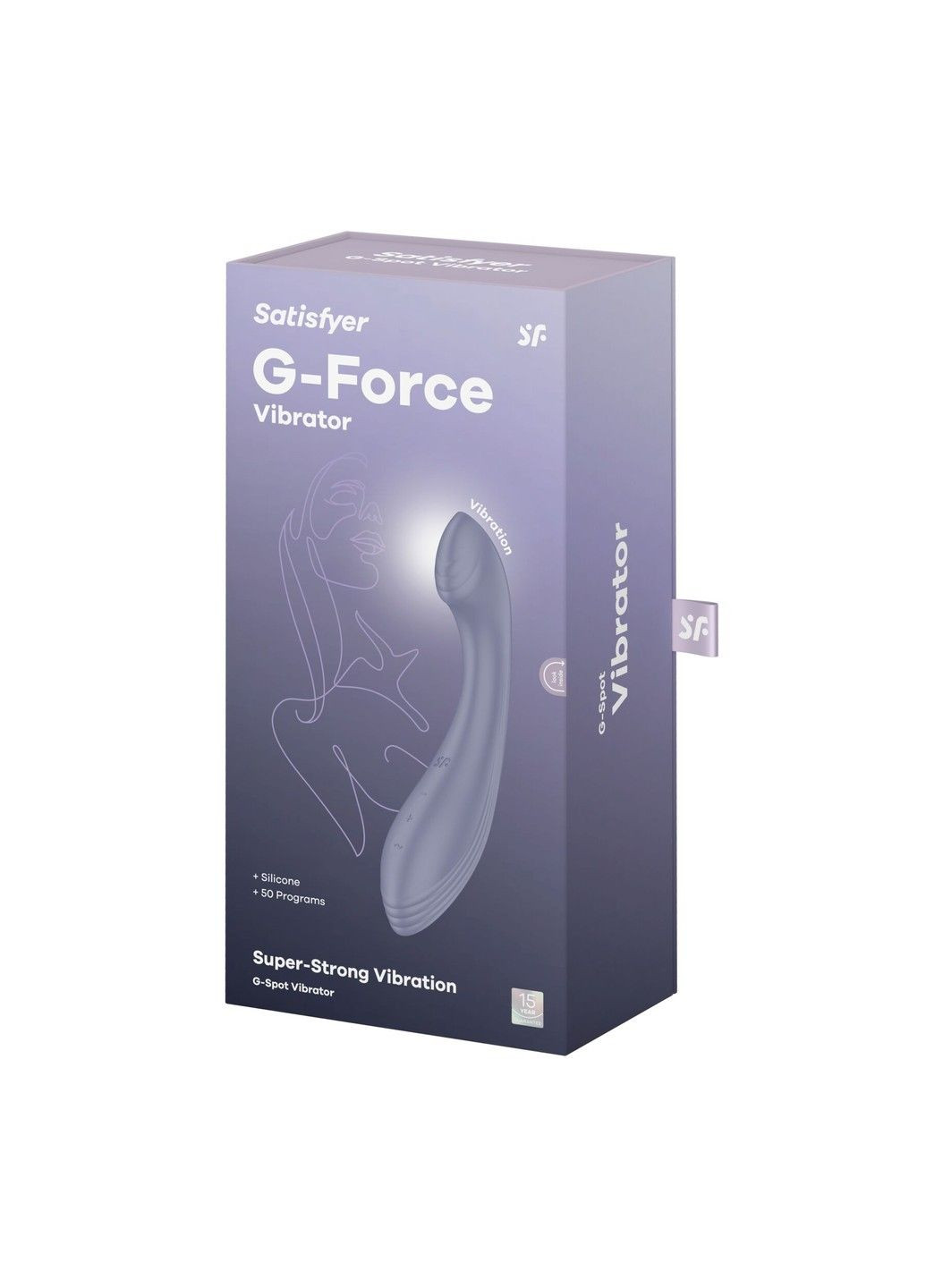 Вибратор для точки G G-Force Violet, 10 режимов + 5 уровней интенсивности Satisfyer (316231839)