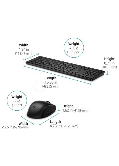 Комплект (4R013AA) HP 650 Wireless UA Black (370892405)