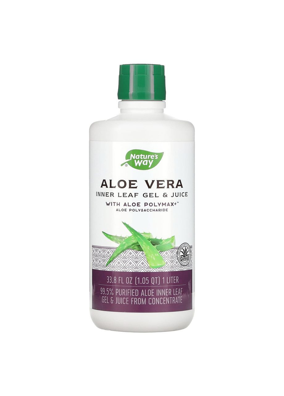 Алоэ Вера гель и сок из листьев Aloe Vera 1 л Nature's Way (277695173)