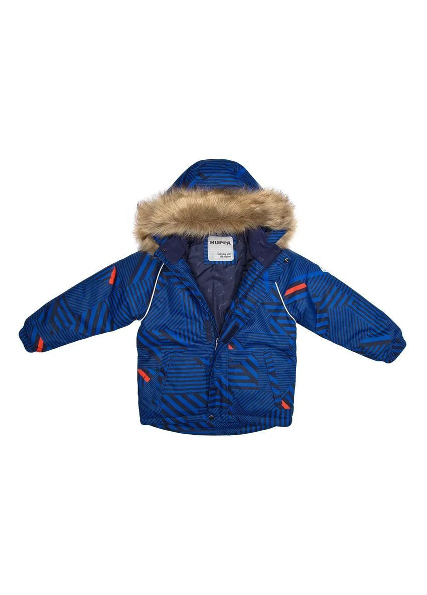 Синя куртка зимова marinel, р.98, синій з принтом () Huppa 17200030-12335-098