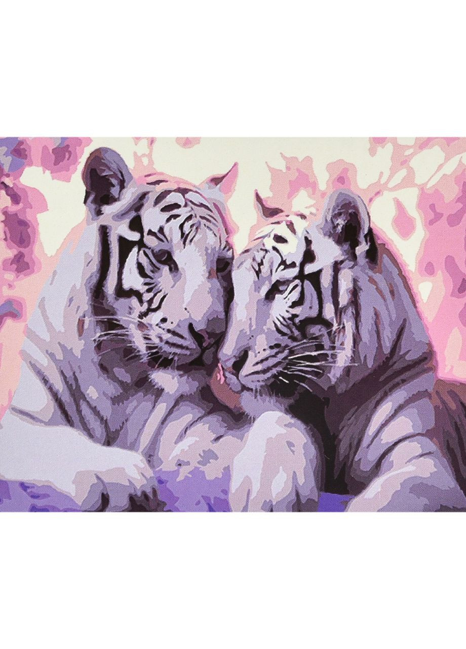 Картина за номерами ПРЕМІУМ Обійми диких душ з лаком і рівнем розміром см (VA-4678) Strateg (362436137)