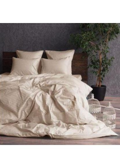 Комплект постільної білизни Бязь Голд "Смужка" Сімейний 150х220 см No Brand (370270996)