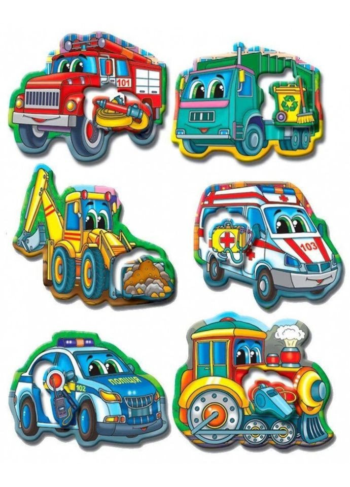 Игра "Транспорт. Спецмашины" 81152 No Brand (333939997)