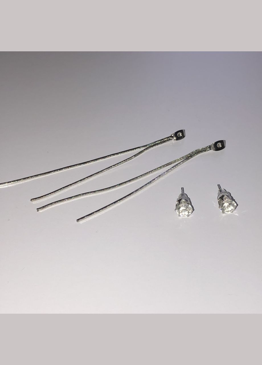 Довгі сережки цвяшки(12-87) No Brand (314931247)