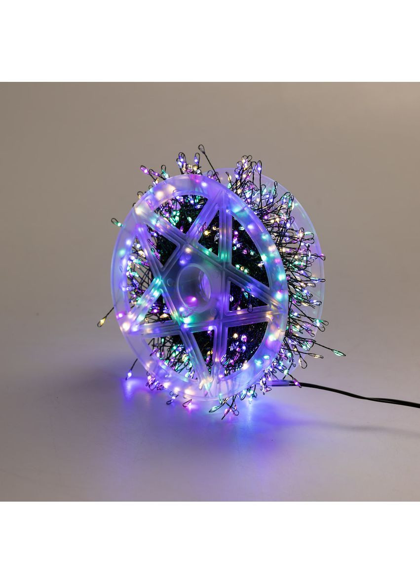 Гирлянда-нить Роса Хвойная лапа 640 LED 30 метров, мультиколор Lucky Day Shop (368774775)