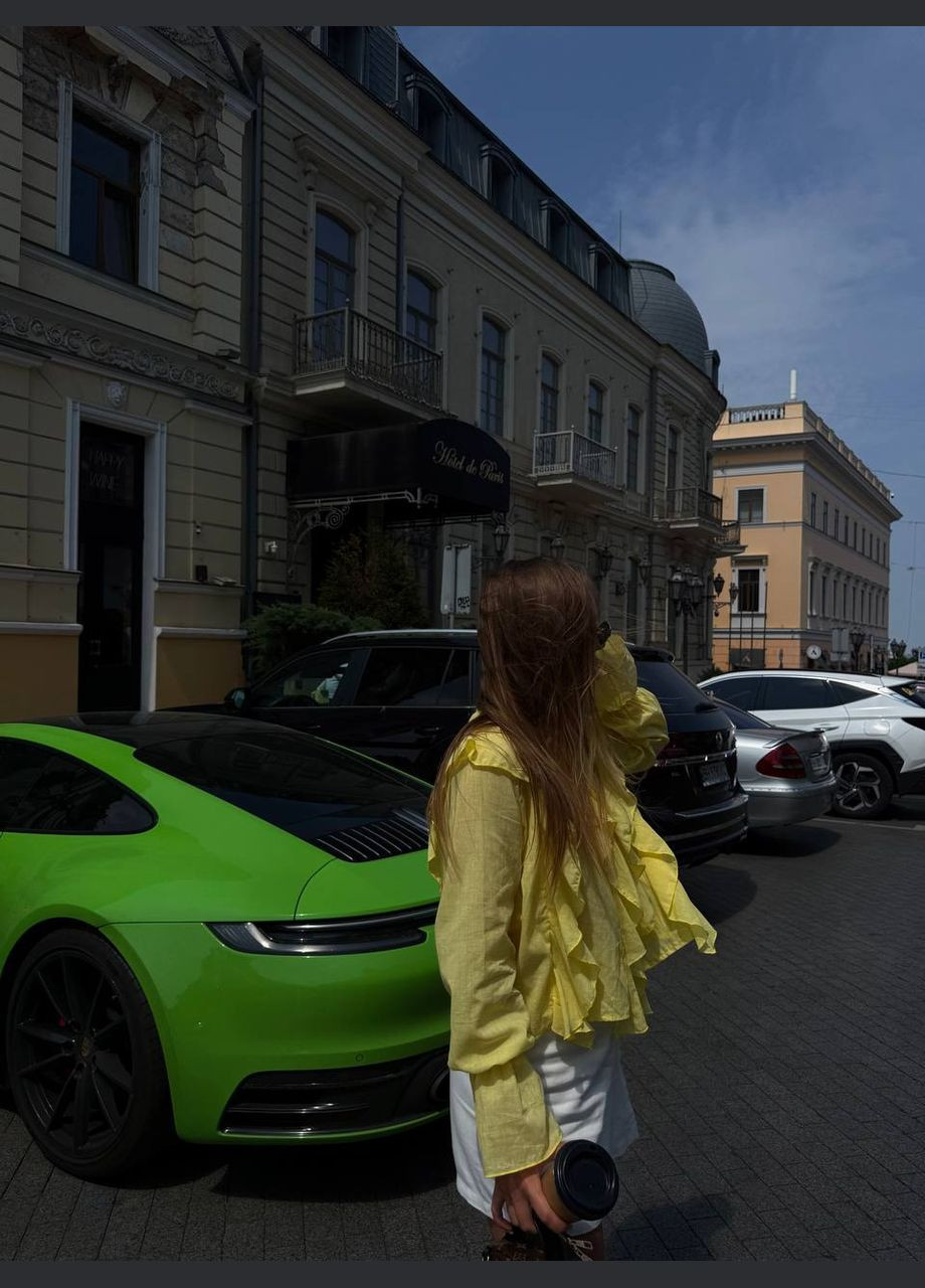 Жёлтая женская блузка FINO Mode