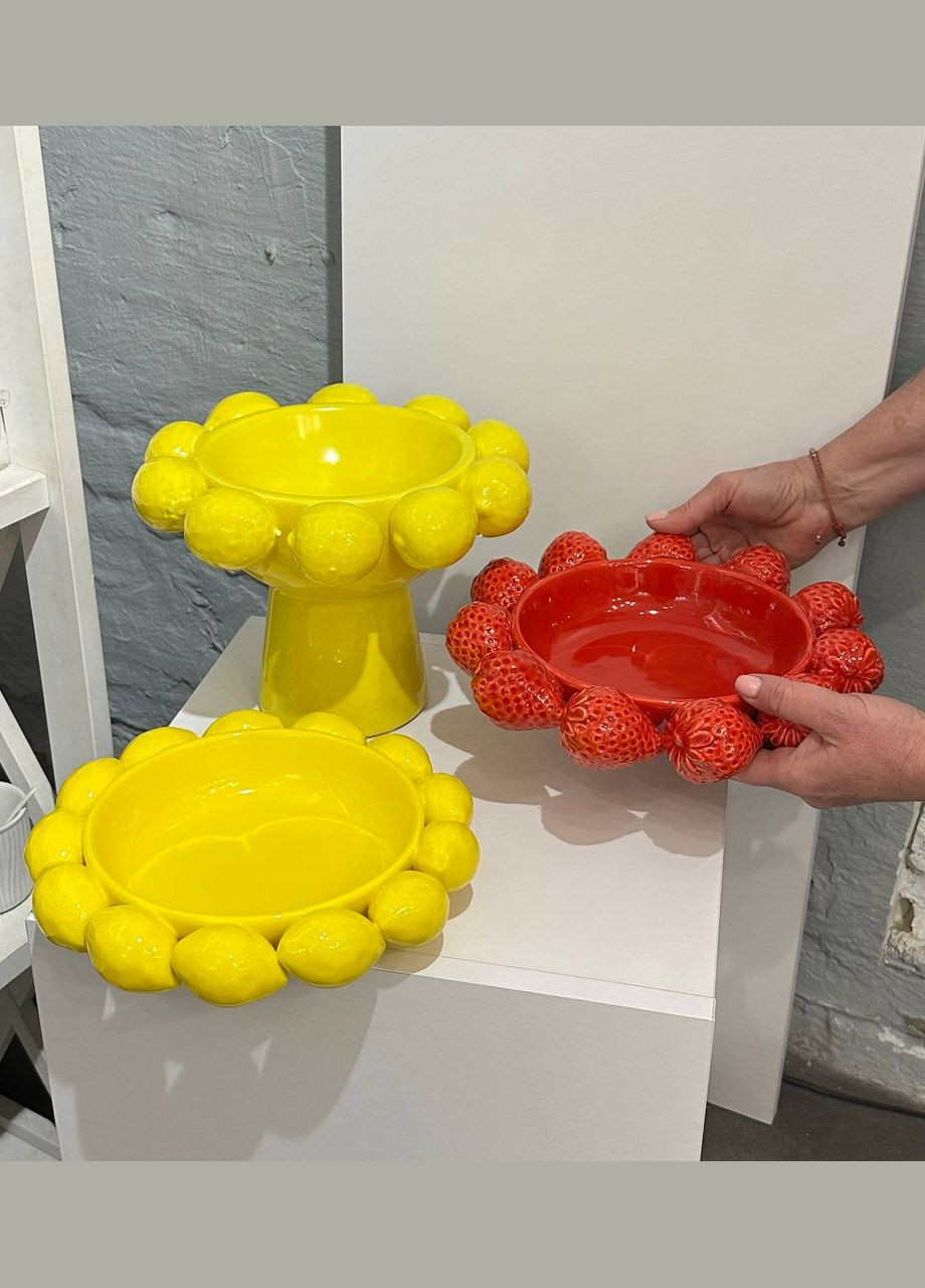 Фруктовница Strawberry D25*5.5см No Brand (330127105)