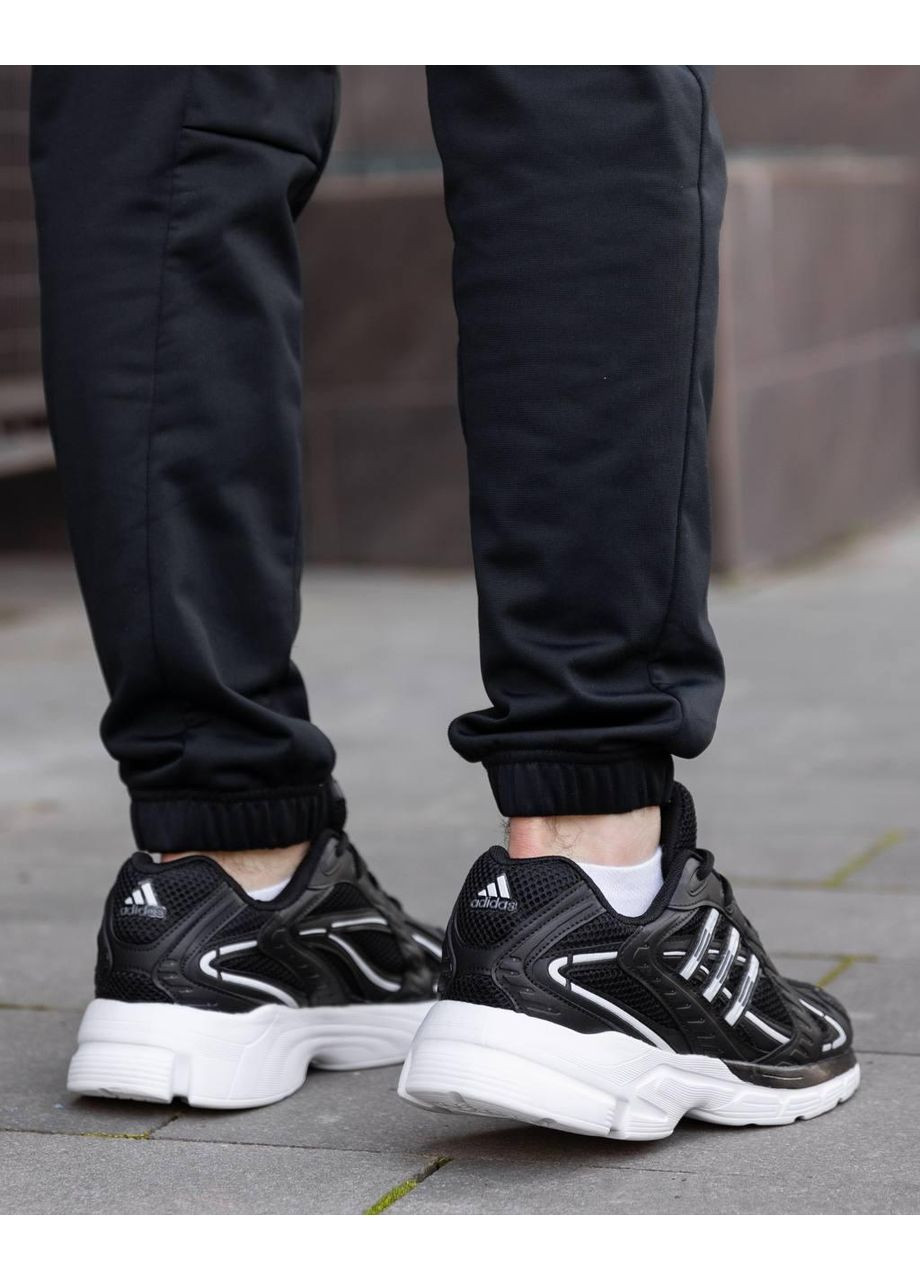 Черные демисезонные кроссовки мужские adidas responce black white адидас респонс No Brand