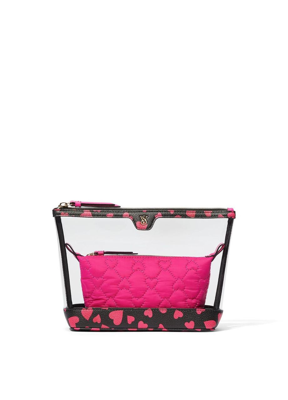 Набір косметичок Iconic Stripe 2-Piece Makeup 2 шт Victoria's Secret (311196178)