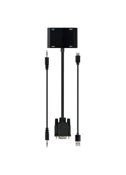 Перехідник (A-VGA-HDMI-02) Cablexpert VGA to HDMI/VGA+audio 3.5mm (388943951)