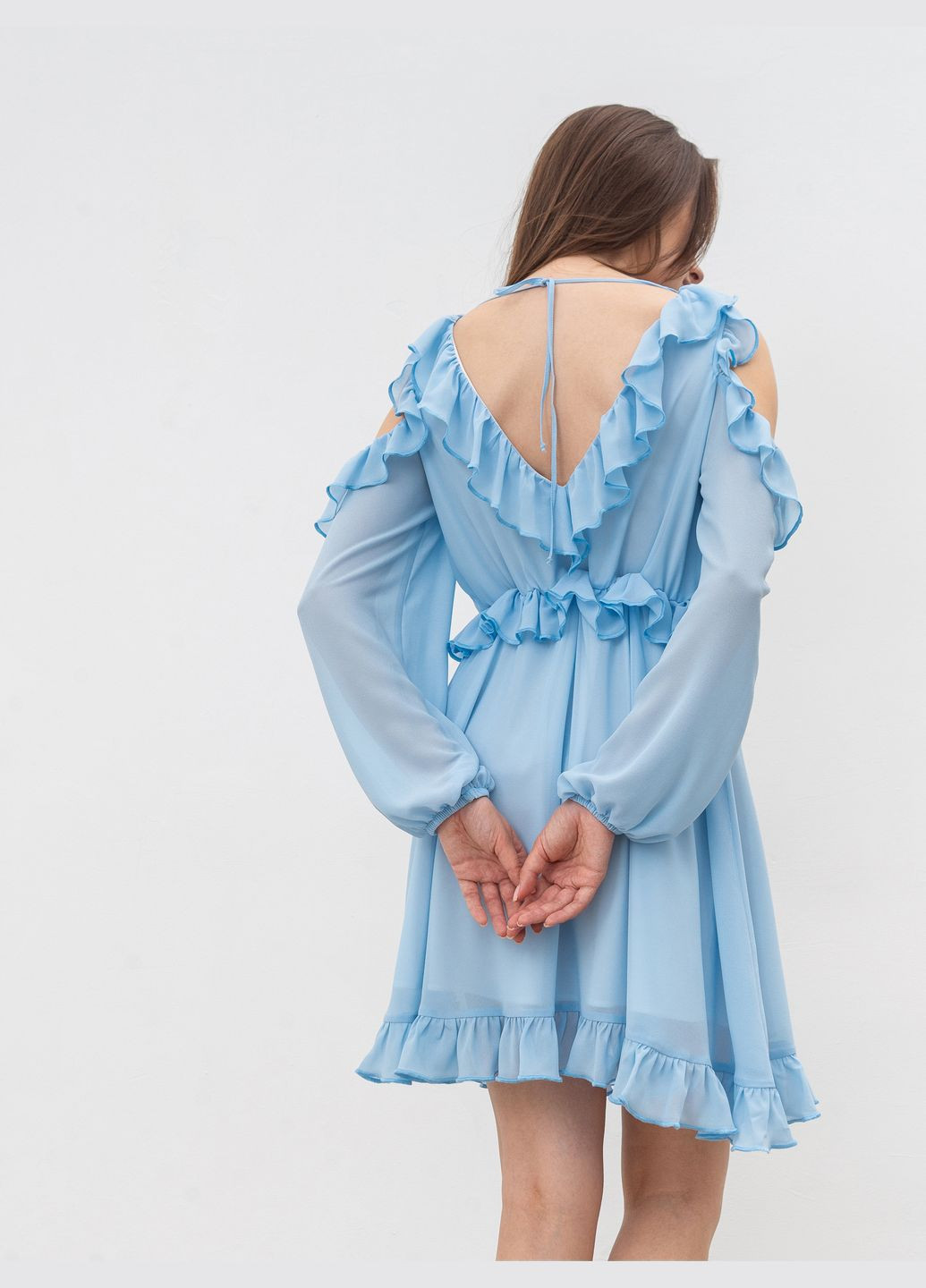 Голубое вечернее платье romashka Ромашка однотонное