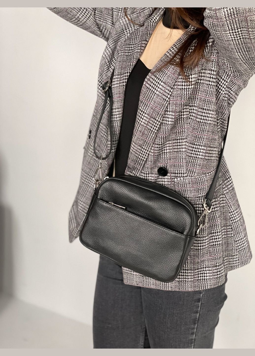 Сумка Италия натуральная кожа, кросбоди с длинным ремешком, минимализм Virginia Conti Кросбоді (341251969)