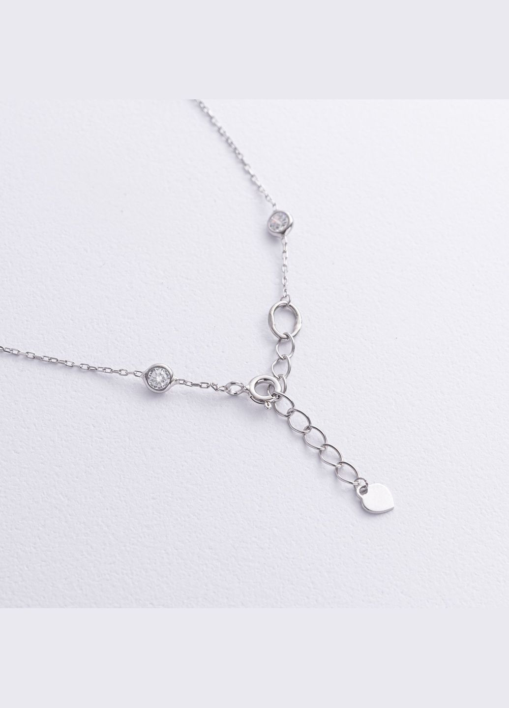 Срібне кольє з фіанітами 908-01593 42 Oniks (300791244)