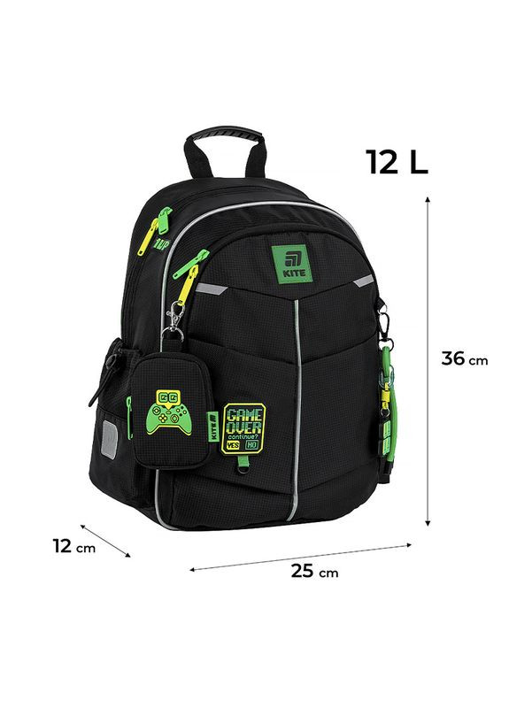 Набір рюкзак + пенал + сумка для взуття SET_K25-771S-4 Game Over Kite (331155503)